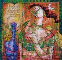 A. S. Rind, 24 x 24 Inch, Acrylic On Canvas, Figurative Painting, AC-ASR-812